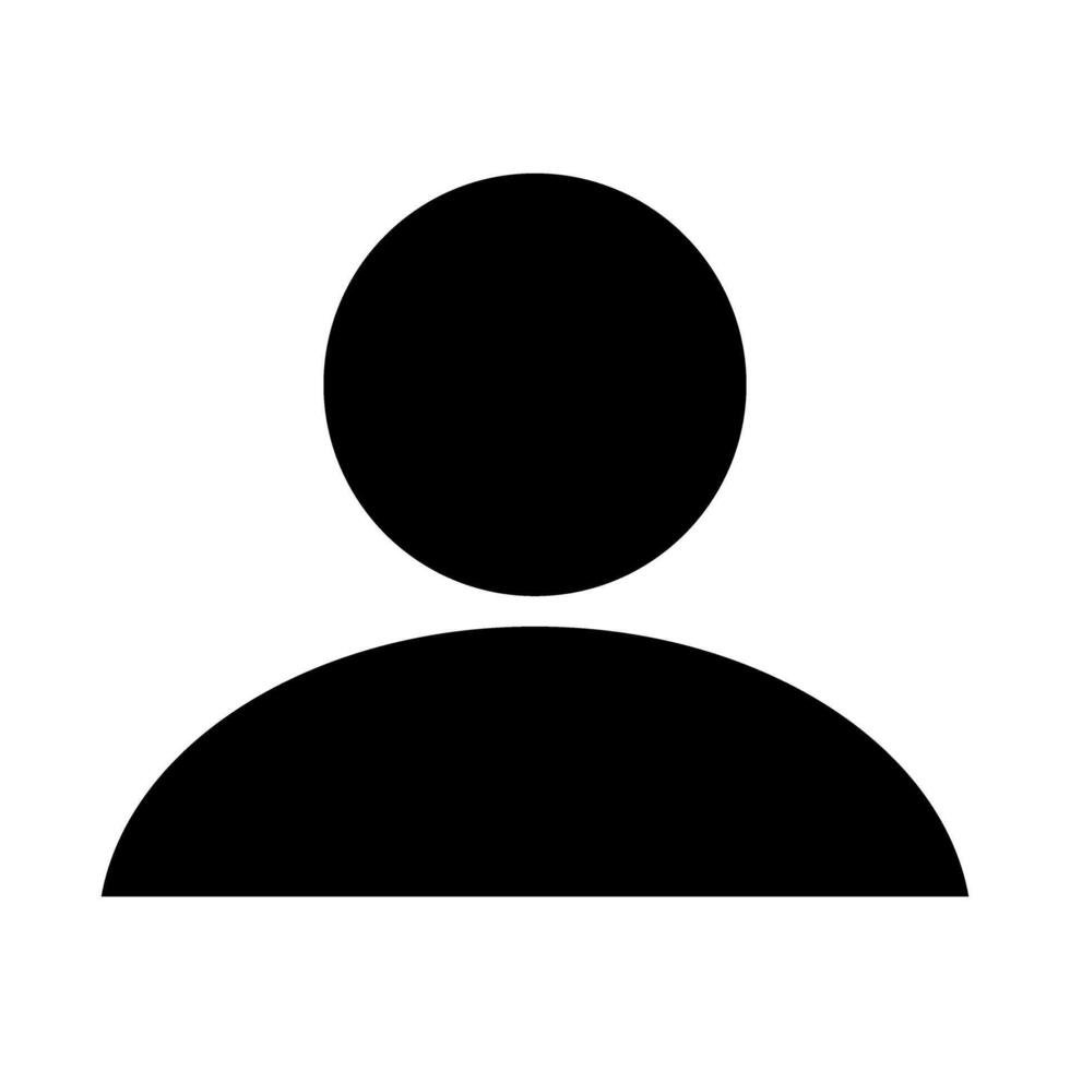 avatar default user profile simple flat icon gender neutral silhouette social media profile picture symbol user account dp sign for web app and creative designs illustration vector